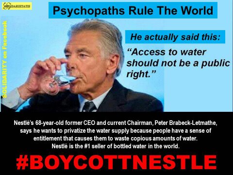 Boycott Nestle etc